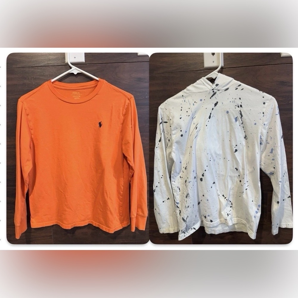 Polo Ralph Lauren Boys L(14-16) Set Of Two Long Sleeve T Shirts